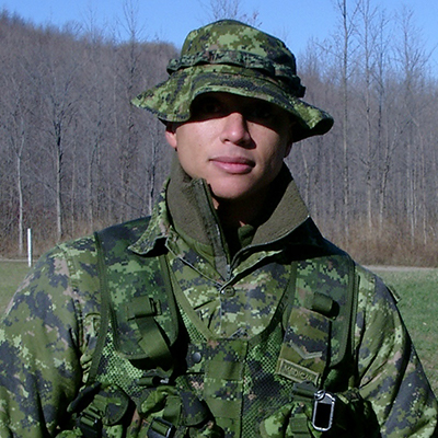 George Charames in army uniform