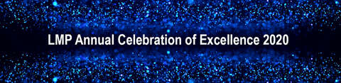 Blue starry background saying annual celebration of excellence